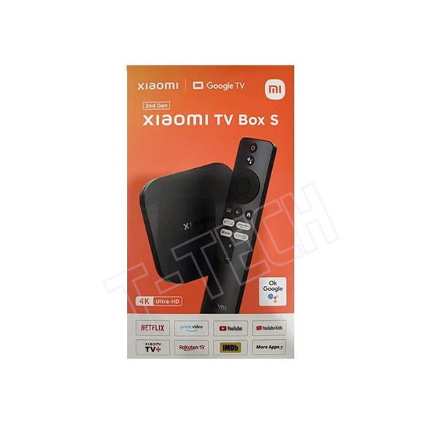 Mi Box S 4K Ultra HD Android TV with Google Assistant Remote Streaming Media Player. 
