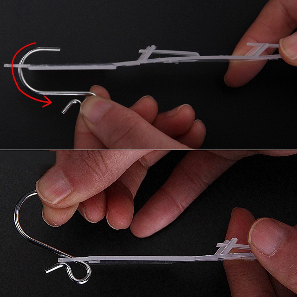 [ Ready Stock ]5Pcs/Set Supermarket snack Transparent hanging strips Store Hang Snacks Display Hanger Hooks. 