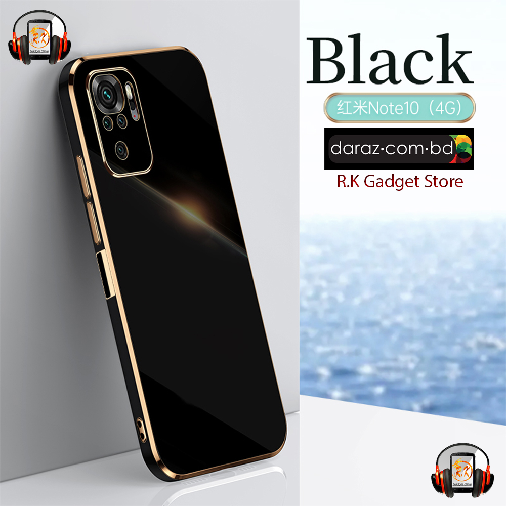 For Xiaomi Redmi Note 10 / Note 10S Luxury 6D Plating Soft Casing Silicone Square Frame Phone Case For Note 10S / Note 10 Back Cover (Back Case Cover For Smartphone)