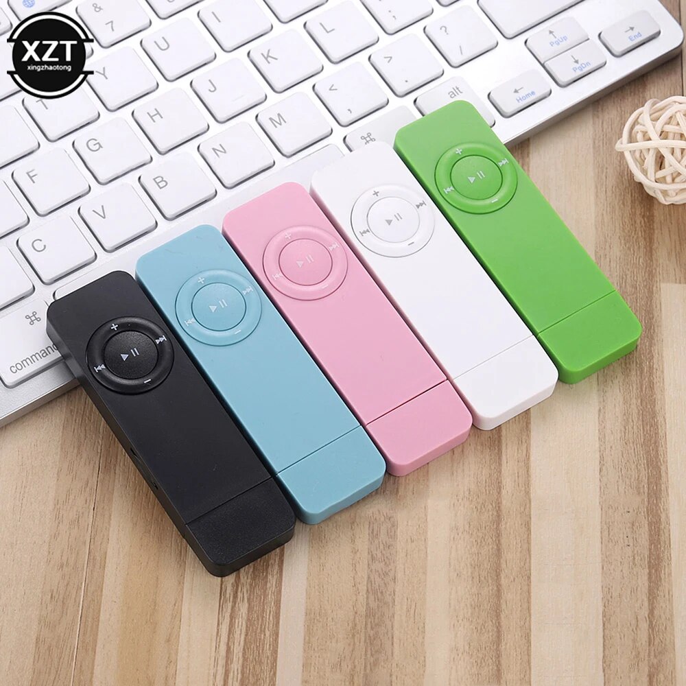 USB In-line Card MP3 Player Portable U Disk Mp3 Player Music Media MP3 Player Support Micro SD/TF Card Long Strip Music Player