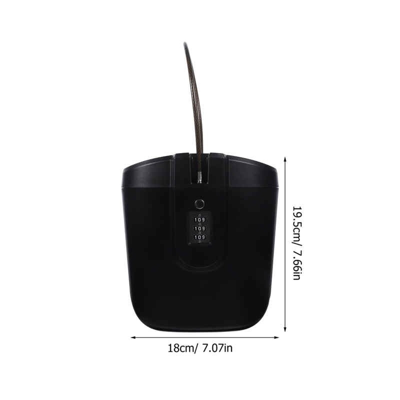NCANRUI Portable Safe Lock Box Travel Safe Mini Beach Security Lock Box with Combination Lock Waterproof Key Lock Box Beach Safe. 
