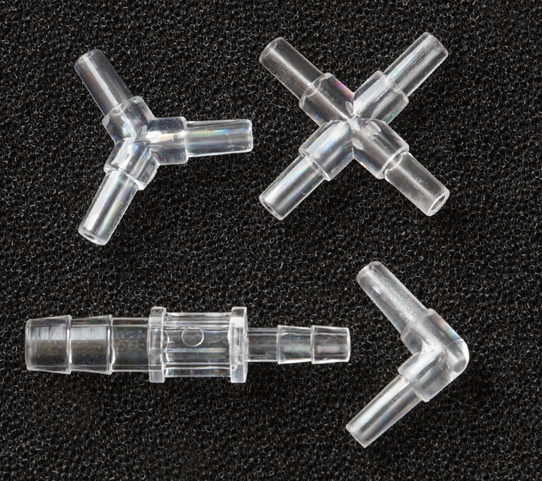Breast pump accessories 4MM air pipe adjustable Crystal Y-type tee / Crystal 4-way / Crystal right angle two-way / Crystal 8MM to 4MM connector -1pcs. 