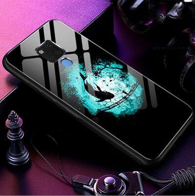 Tempered Glass Case For Huawei Mate 20 X 5G Silicone soft Back Cover For Huawei Mate 20X 5G Starry Pattern Phone Cases Shell. 