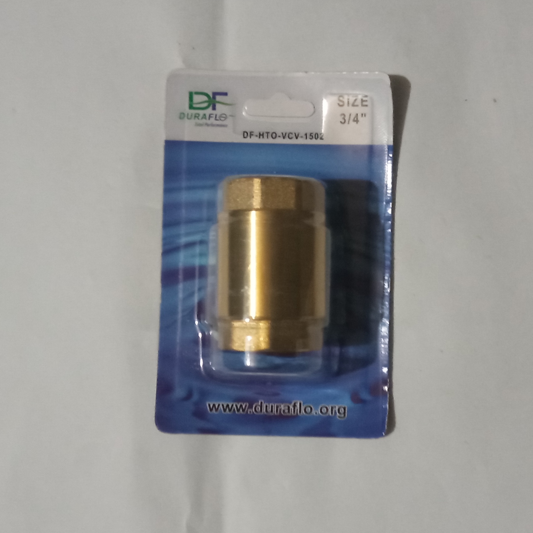 3/4" Spring Check Valve. 