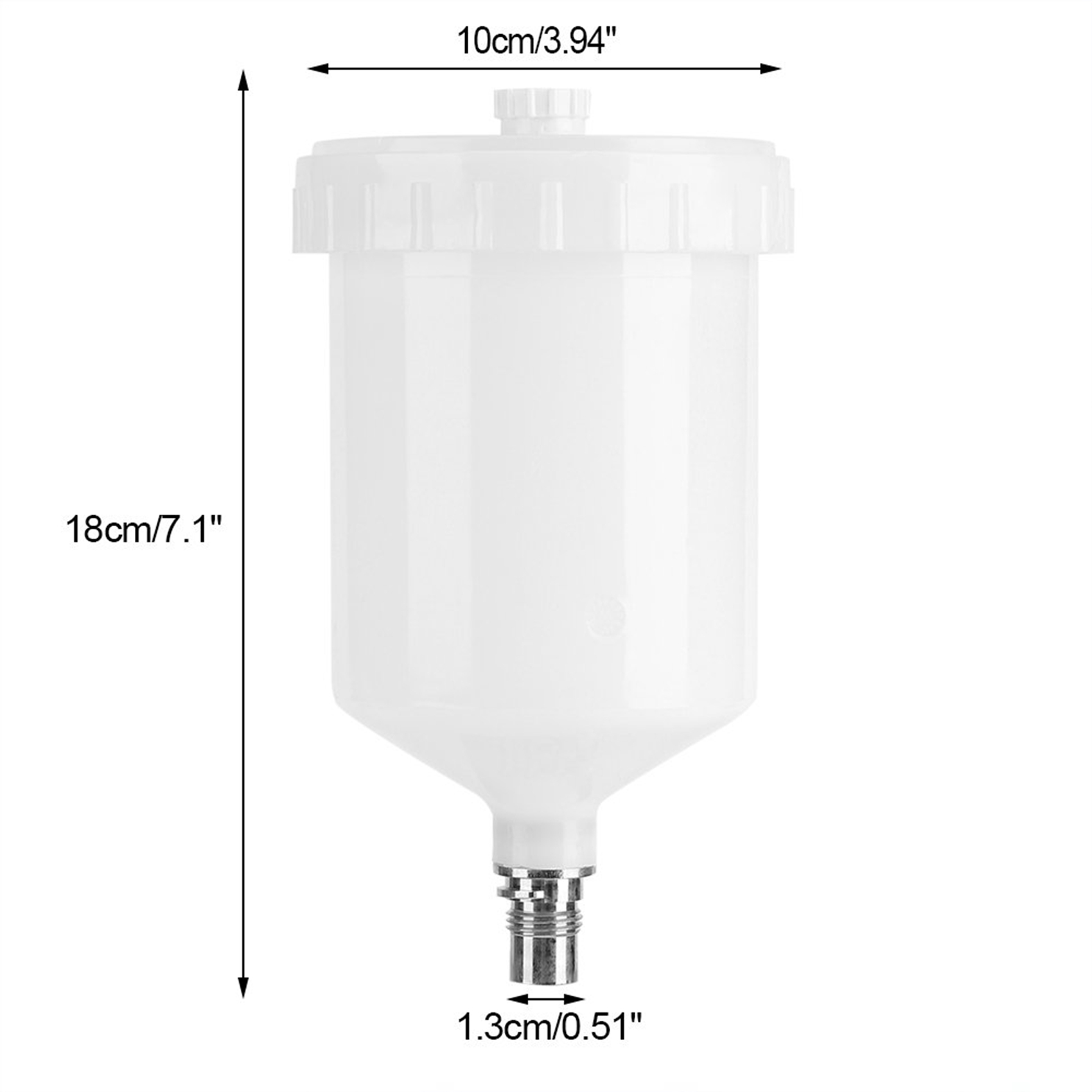 4X,600Ml Plastic Hvlp Paint Cup Pot for Sata Sprayer Cup Connector Jet Paint Sprayer