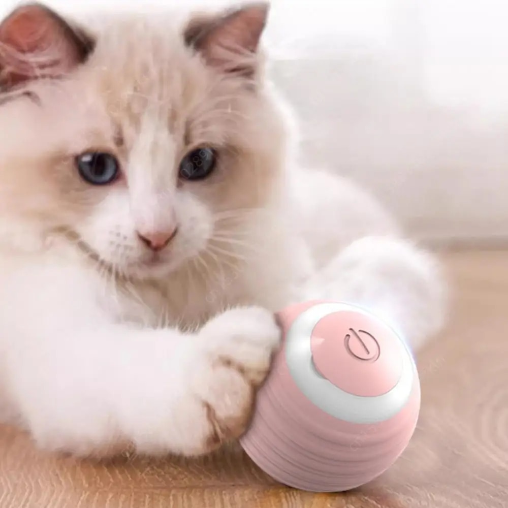 Cat Interactive Ball Smart Cat Dog Toys Electronic Interactive Cat Toy Indoor Automatic Rolling Magic Ball Cat Game Accessories. 
