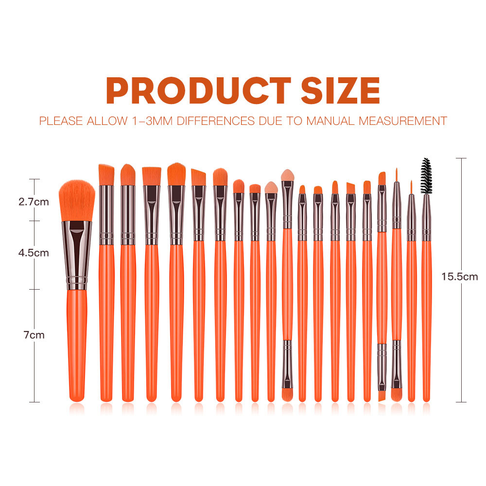 Glow In The Dark Professional Factory Direct Selling Cross-border Explosion Versatile Makeup Brush Set Beauty Tools High-quality. 