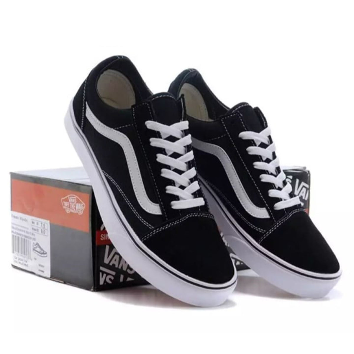 van black and white shoes