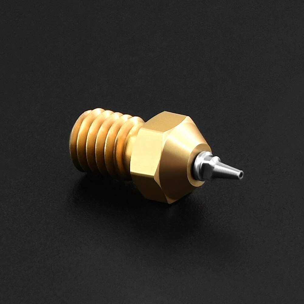 3D Printer M6 V5 V6 Nozzle Airbrush Adapter Set 0.2/0.3/0.4/0.5mm Removable Stainless Steel Tips For E3D V6 Hotend Ender 3 CR10. 