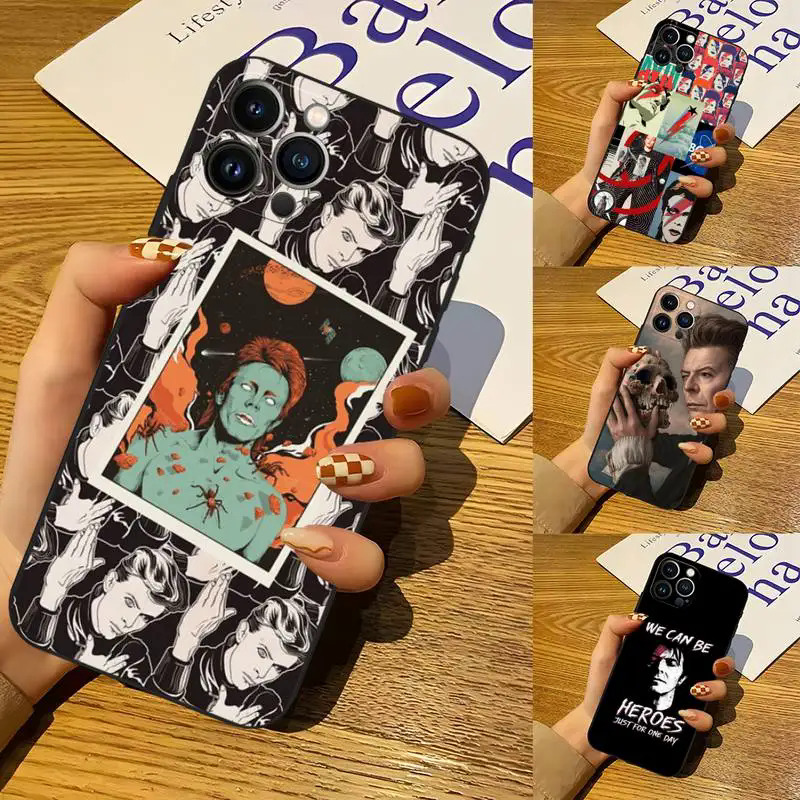 【Sarcasmsm】We Can Be Heroes David Bowie Phone Case For IPhone 11Pro 14 13 12 11 Pro Max Mini Xs X Xr 7 8 Plus SE2020 Soft Funda Shell Cover