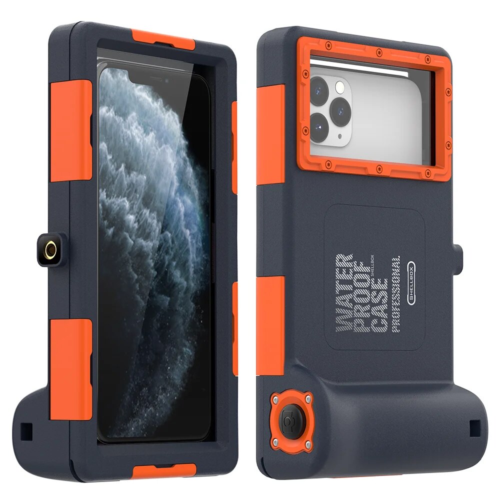 Shellbox underwater 15 meters diving swimming photography Suitable for left volume key universal phone models below 6.5 inch