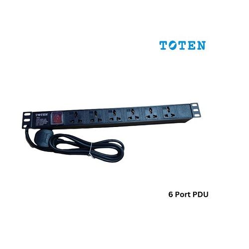 TOTEN 6 Port Metal Body Power Distribution Unit  PDU. 