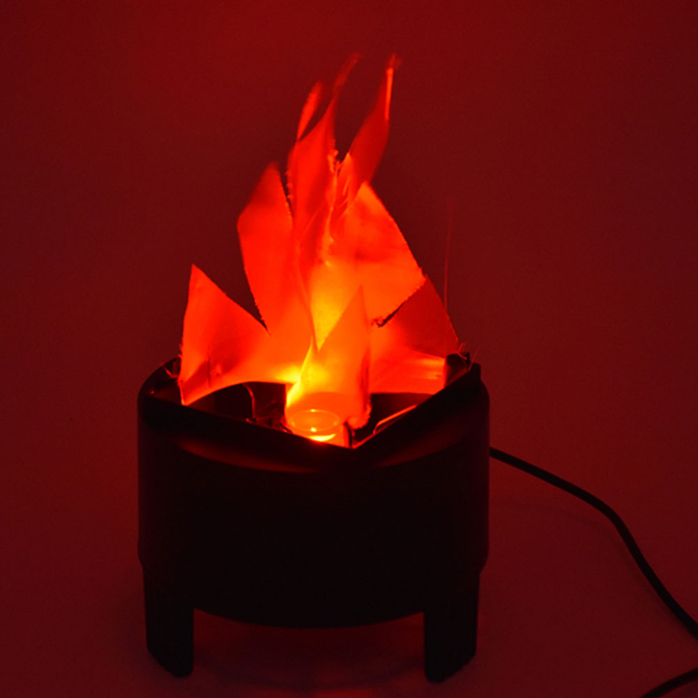 LED Fake Fire Flame Lamp Torch Light Halloween Bar Stage Campfire Party Decor. 