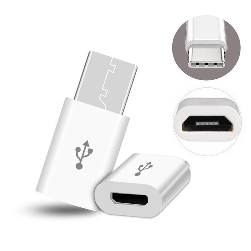 Micro USB to type C converter. 