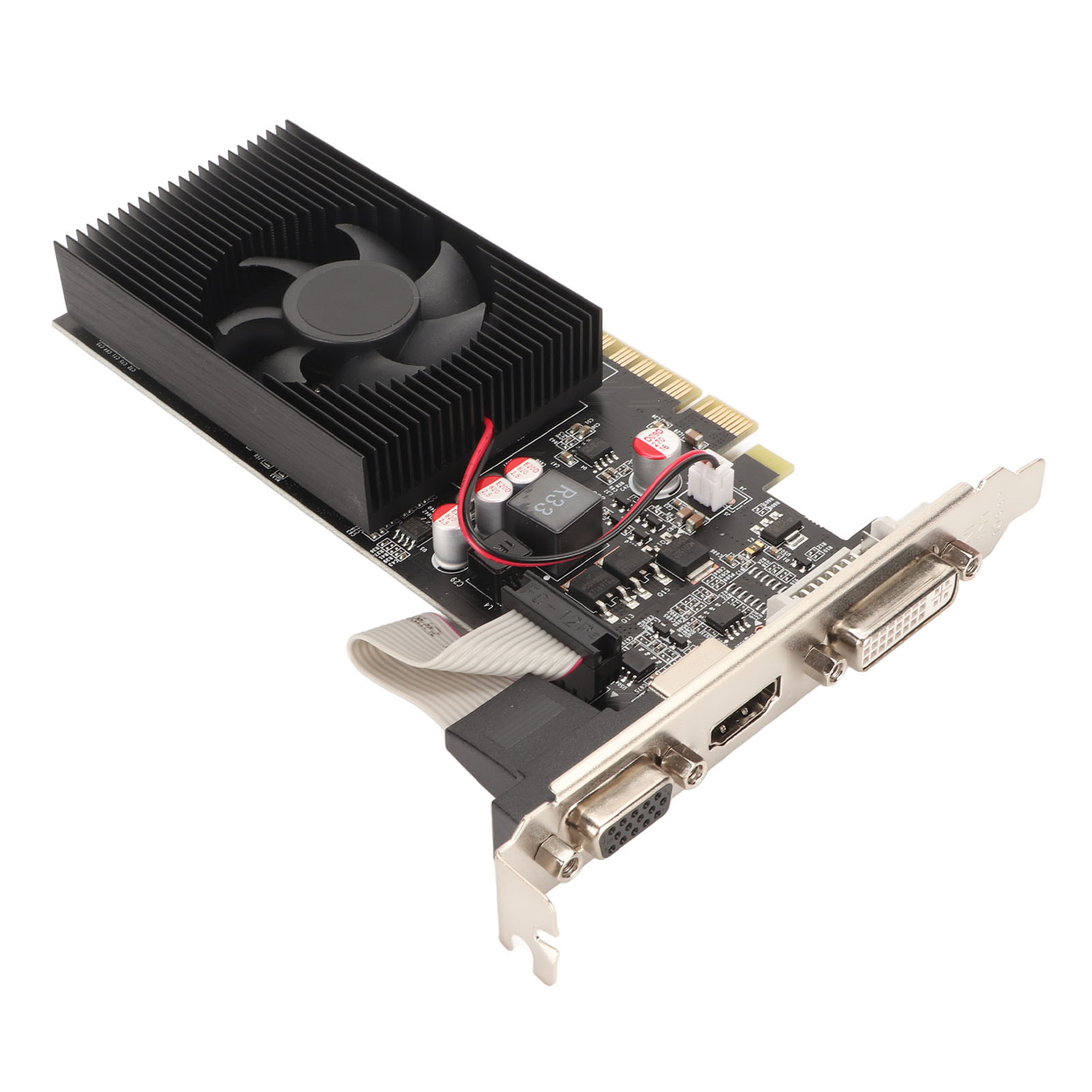 Graphics Card, 128bit GTX 730 2GB DDR3 Gaming Graphics Card with Cooling Fan for Computer. 