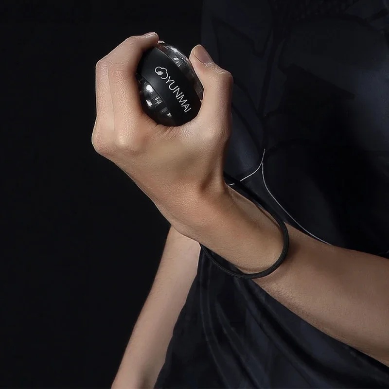 Yunmai Anti-stress Wrist Trainer LED Gyroball Essential Spinner Gyroscopic Forearm Exerciser Gyro Ball. 