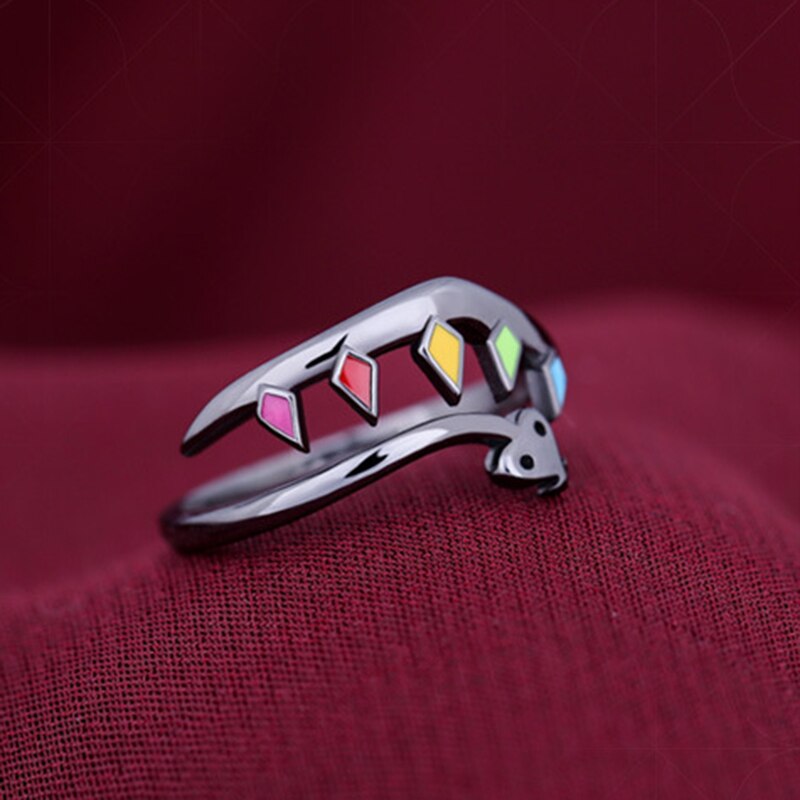 Game Touhou Project Ring Flandre Scarlet Cosplay Opening Adjustable Unisex Rings Jewelry Accessories Prop Gift. 