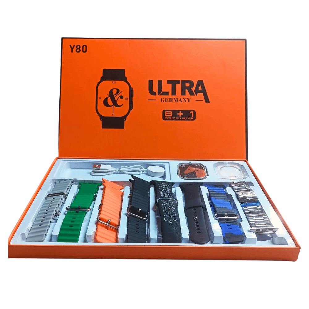 High-Performance - Y80 Ultra Smart Watch (8 + 1 Strap) in Germany) - Reliable Accessory - Easy to Use - Tech Zone. 