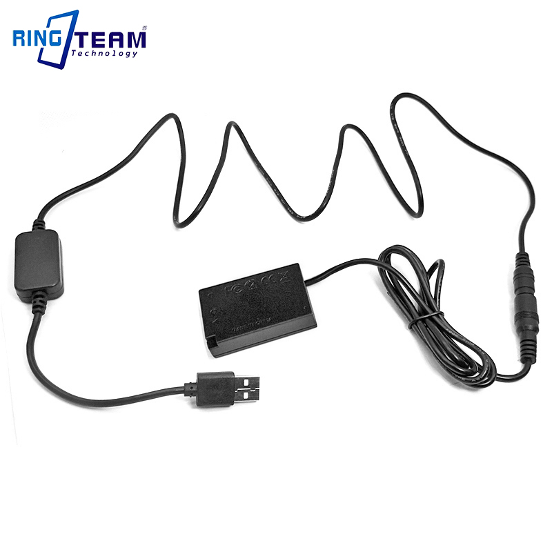 USB Dummy Battery LP-E17 DR-E18 DRE18 DC Coupler for Canon Camera EOS RP 77D 200D 750D 760D 800D Kiss 8000D X8i Rebel T6 T6S. 