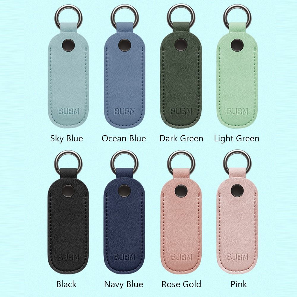 CHENG Leather Protective Cover Key Ring Holder Storage Bag Memory Stick Case USB Flash Drive U Disk Pouch. 