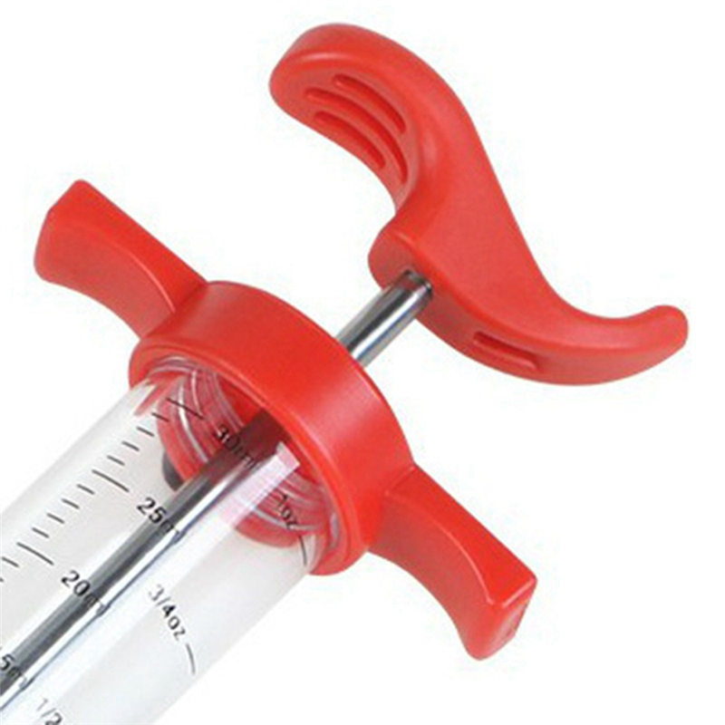 Meat Injector Syringe - 3 Marinade Injector Needles for BBQ Grill, Turkey Injector Kit, Marinades Injector for Meats Easy Install Easy to Use. 