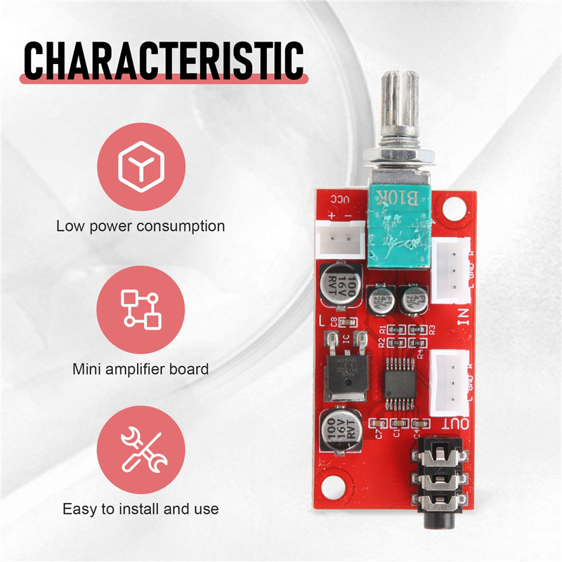 Headphone Amplifier Board MAX4410 Miniature Amp Can Be Used As a Preamplifier Instead of NE5532. 