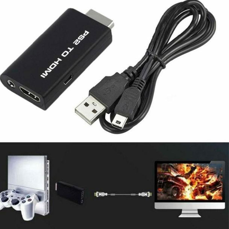 （New）P2 to HDMI Video Converter Adapter with 3.5mm Audio Output for HDTV Monitor U. 