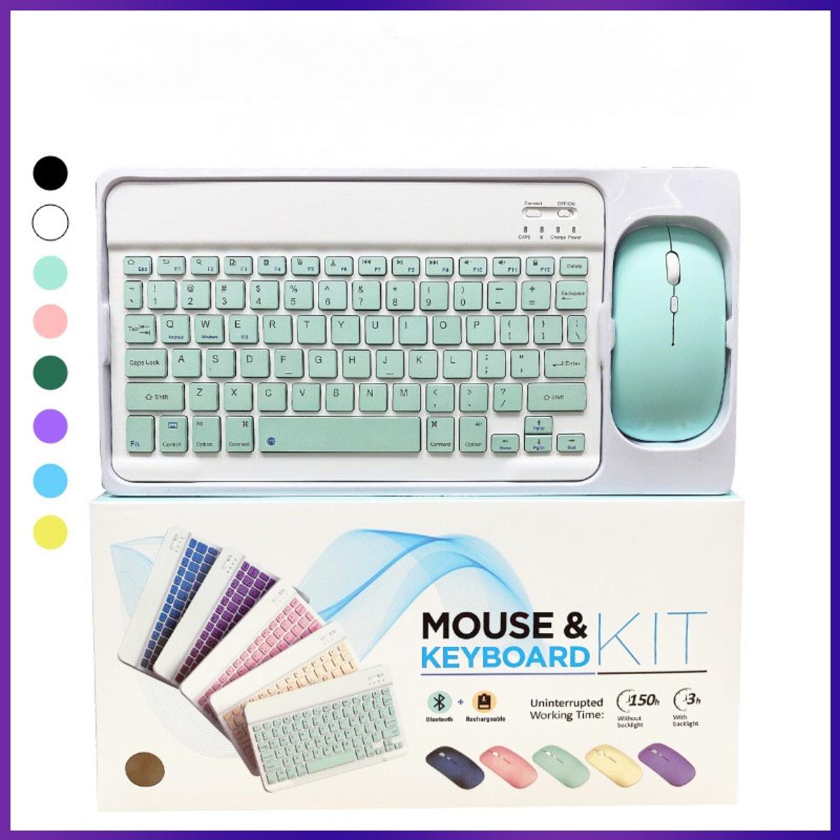 7 inch For Coumpter Bluetooth Wireless Keyboard Mouse For Android IOS Windows Phone Tablet Mice & Keyboard Combos. 