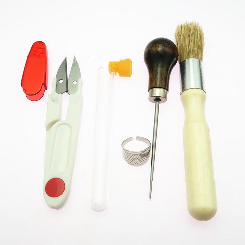 23 Pieces Bookbinding Kit Starters Tools Set Leather Craft Bookbinding Sweing Kit Tools With Large Eye Stitching Needles Amour zii. 