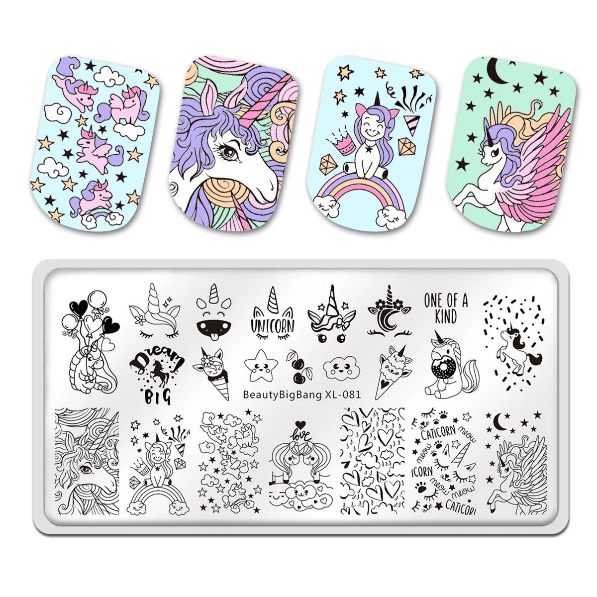 BeautyBigBang 2023 New Animals Nail Stamping Plates DIY Leopard Serpentine Zebra Nail Art Stencil Stamping Template Plate. 