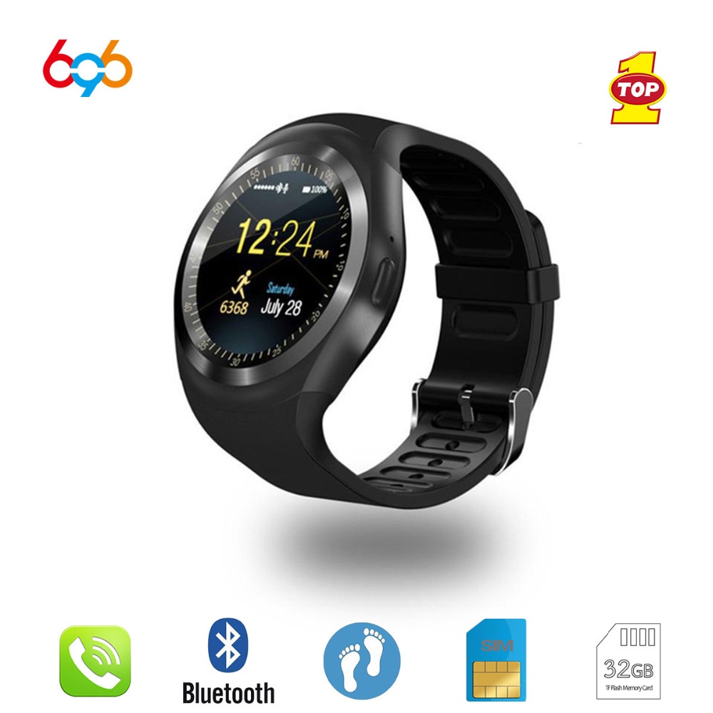 696 Bluetooth Y1 Smart Watch Relogio Android SmartWatch Phone Call GSM Sim Remote Camera kids Intelligent clock Sports Pedometer. 