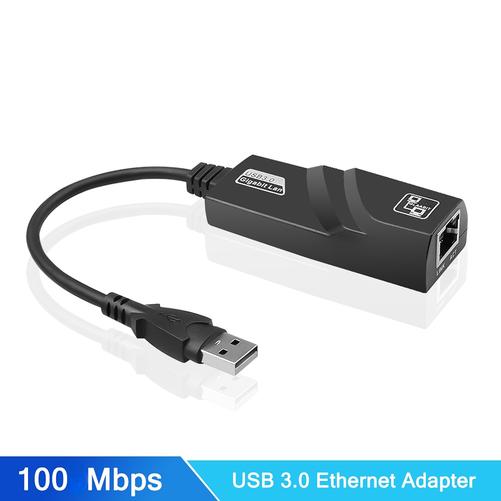Przewodowy USB 3.0 do Rj45 Lan Ethernet Adapter 100Mbps 3.0 Gigabit Ethernet kabel sieciowy do Xiaomi MiBox Windows10 karta sieciowa. 