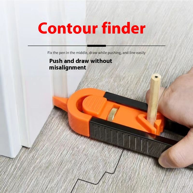 Scribe take shape artifact new contour gauge tile carpentry tool book tile irregular multi-function radian ruler