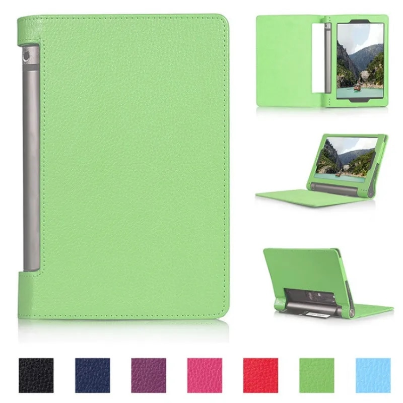 【3C VictoryEagle】Yoga Tab3 8 YT3-850F Case for Lenovo Tab 3 850F YT3-850M Flip Stand PU Leather Tablet Cover Case Capa Funda Glass. 