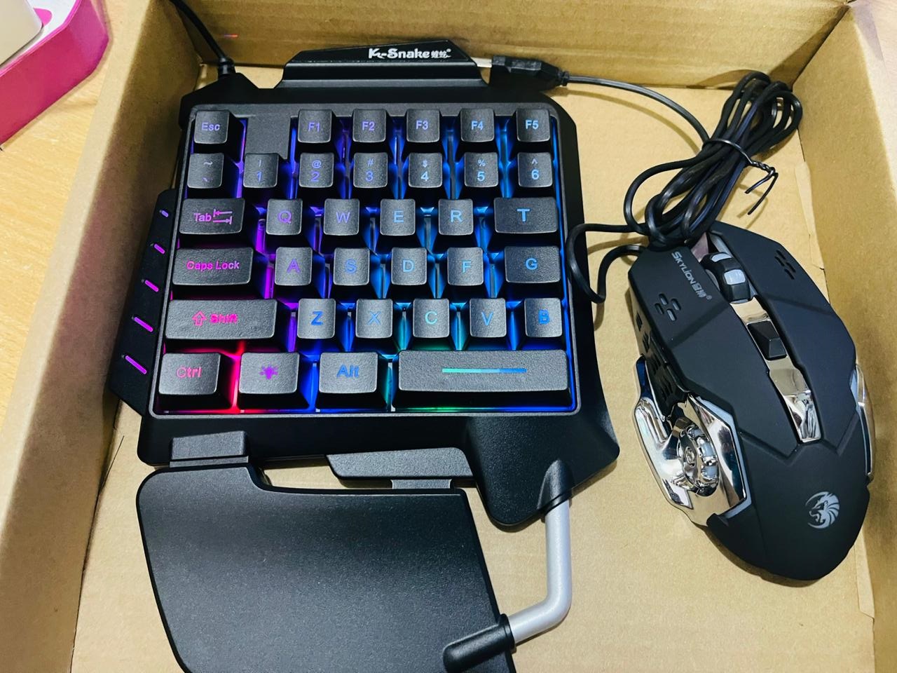 K-Snake Mobile Gaming RGB Keyboard & Mouse Combo 35 keys. 