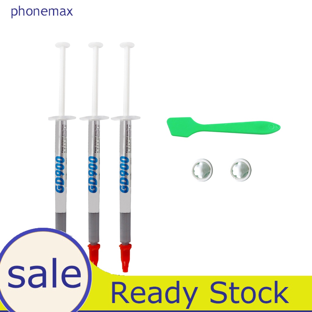 &lt;WholeSale&gt; 3Pcs GD900 Thermal Paste Effective Low Consistency Compound CPU 4.8WM-K Cooling Grease for Motherboard. 