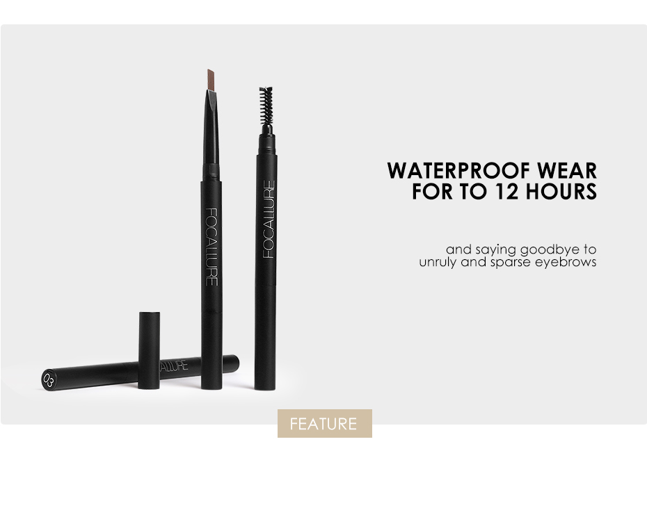 Buy FA 18 - Focallure Waterproof Auto Brows Pen (1gm) - 03 Black Online ...