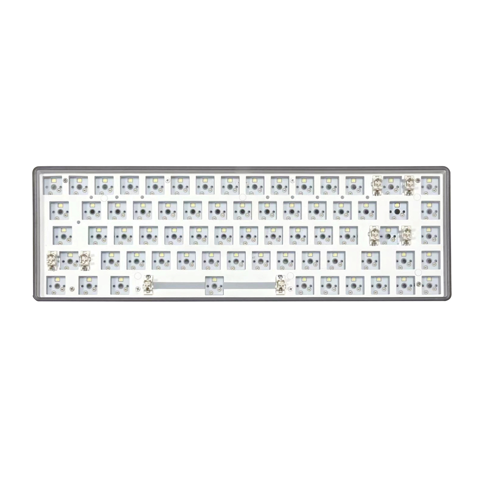 Wolf CIY beginner novice three-mode hot-swappable mechanical keyboard axle tester 68/84/100 key configuration. 
