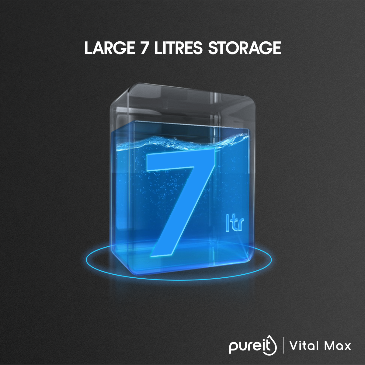 Pureit Vital Max RO+UV Water Purifier | 7 Litre | 7 Stages Purification. 