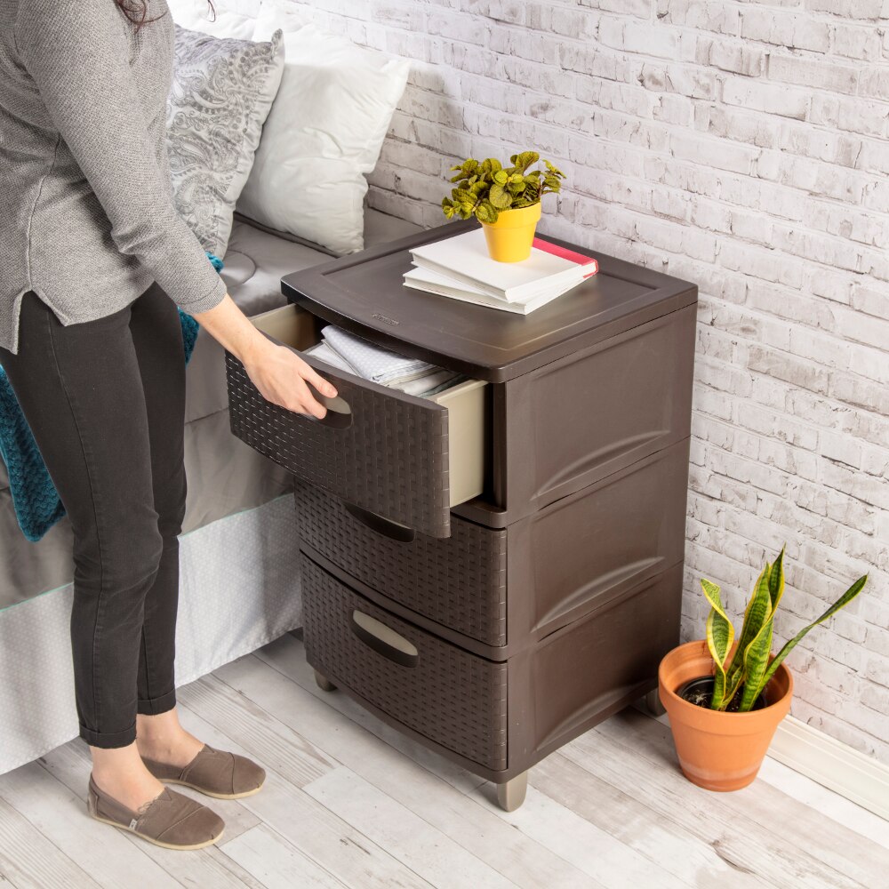 Sterilite 3 Weave Drawer Unit Espresso. 
