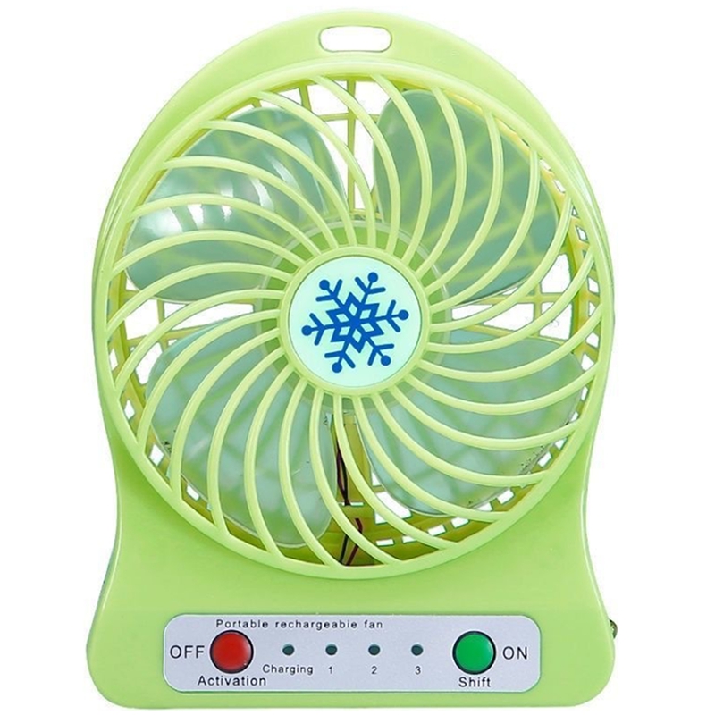 Portable Rechargeable Mini Fan Air Cooler Mini Desk Fan USB Cooling Rechargeable Handheld Fans Black
