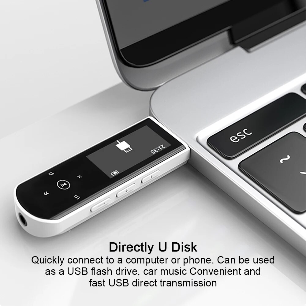 RUIZU X69 USB MP3 Player Bluetooth Lossless Music Player Mini Sport Clip Walkman Pedometer Support FM Recorder E-book TF SD Card. 