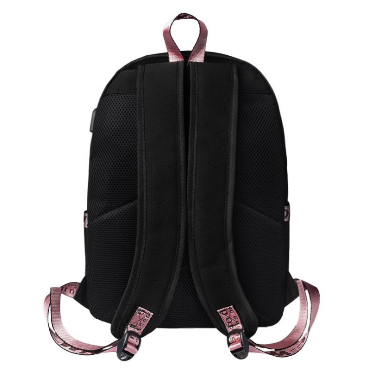 Feminina Ariana Grande Backpack USB Charging School Bags Teenage