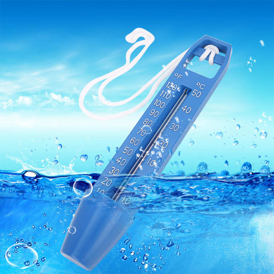 2Pcs 24.5x4.2cm Swimming Pool Floating Thermometer Temperature Meter for SPA Sauna Hot Spring. 