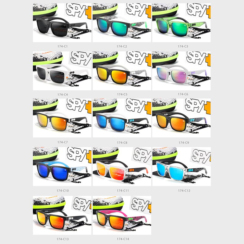 ken block Brand New men Square Sunglasses HD Polarized sport Sun Glasses Reflective Coating Mirror lens UV400 With Case. 