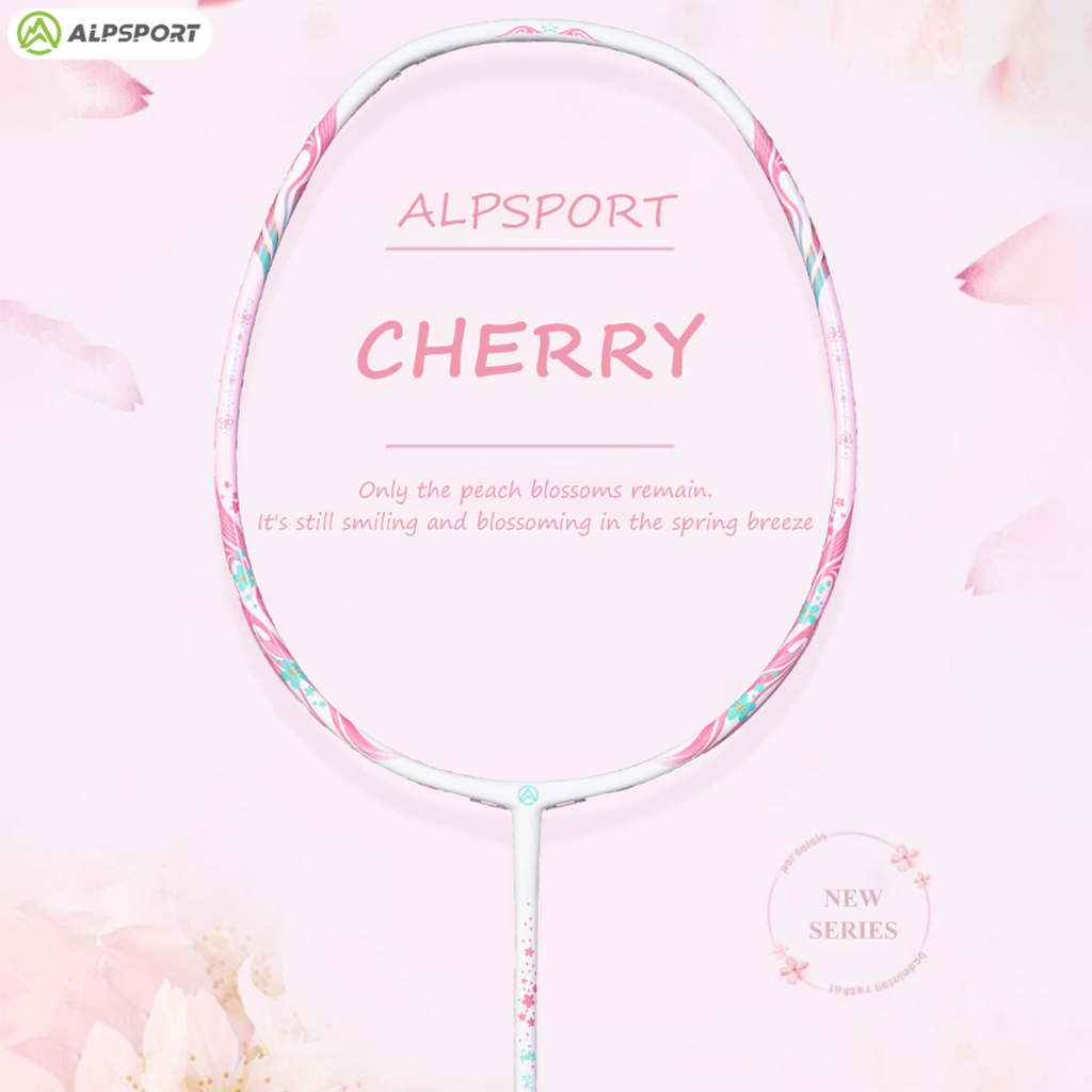 ALP-SPORTS ALP TX Women's Carbon Fiber Badminton Racket | 4U Lightweight (80-85g) | Pink/Purple Gradient Design | Professional Training & Competition | Free Delivery in Bangladesh. 