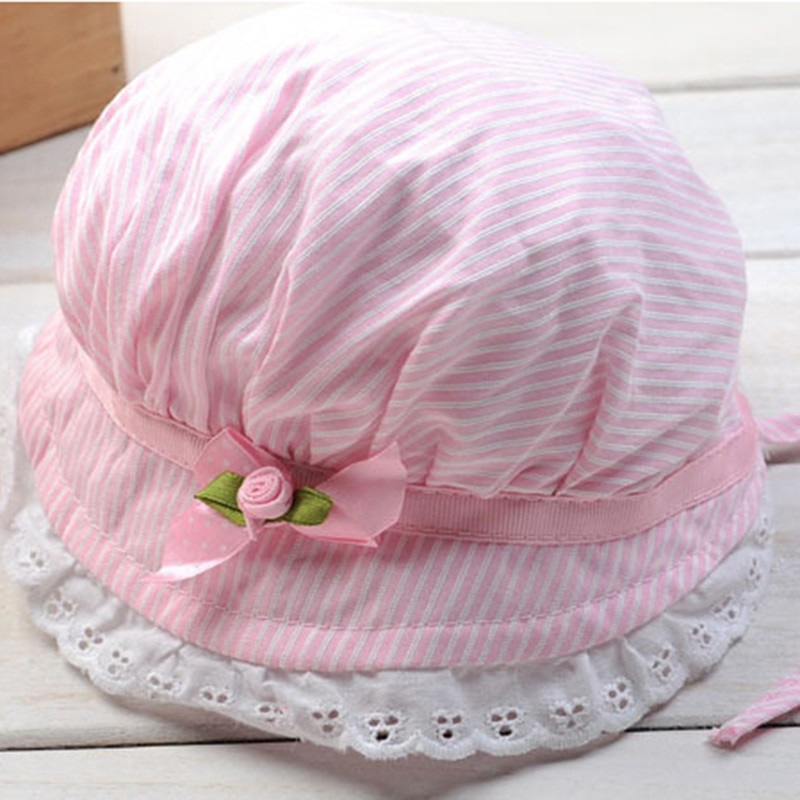 Summer Lace Bowknot Baby Hat Summer 