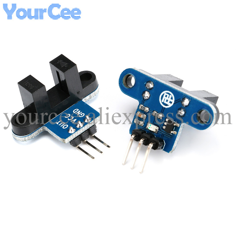 5pcs Motor Test Ir Infrared Slotted Optical Speed Measuring Sensor Detection Optocoupler Module - Sensors