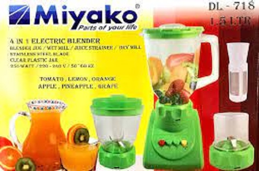 Miyako 4 in 1 Blender DL-718 (Mixed color). 
