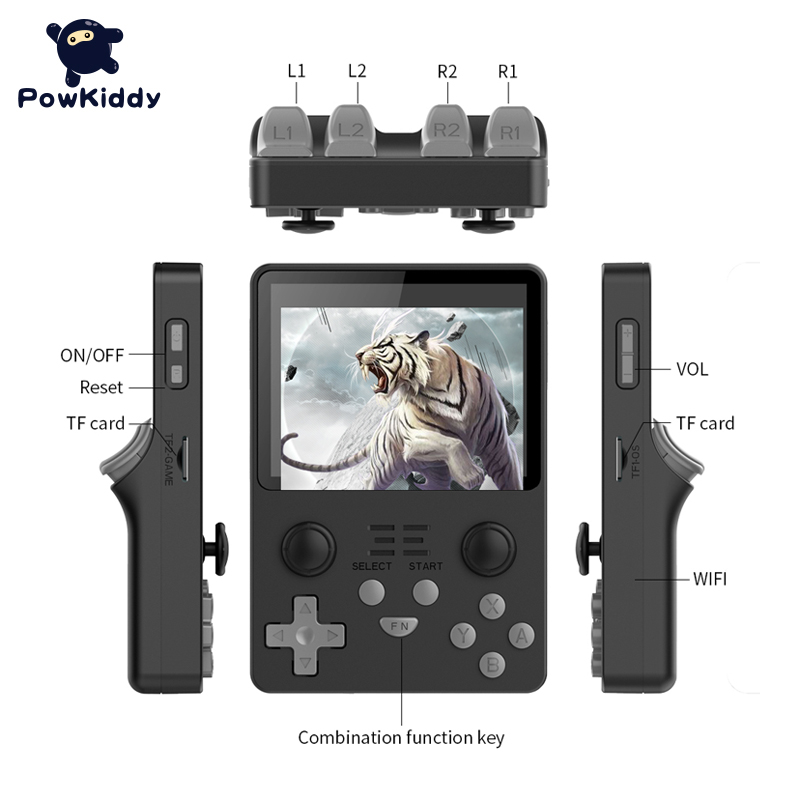 GameHero POWKIDDY RGB20S Open Source System Retro Handheld Game Console RK3326 3.5-Inch 4:3 IPS Screen Children's Gifts. 
